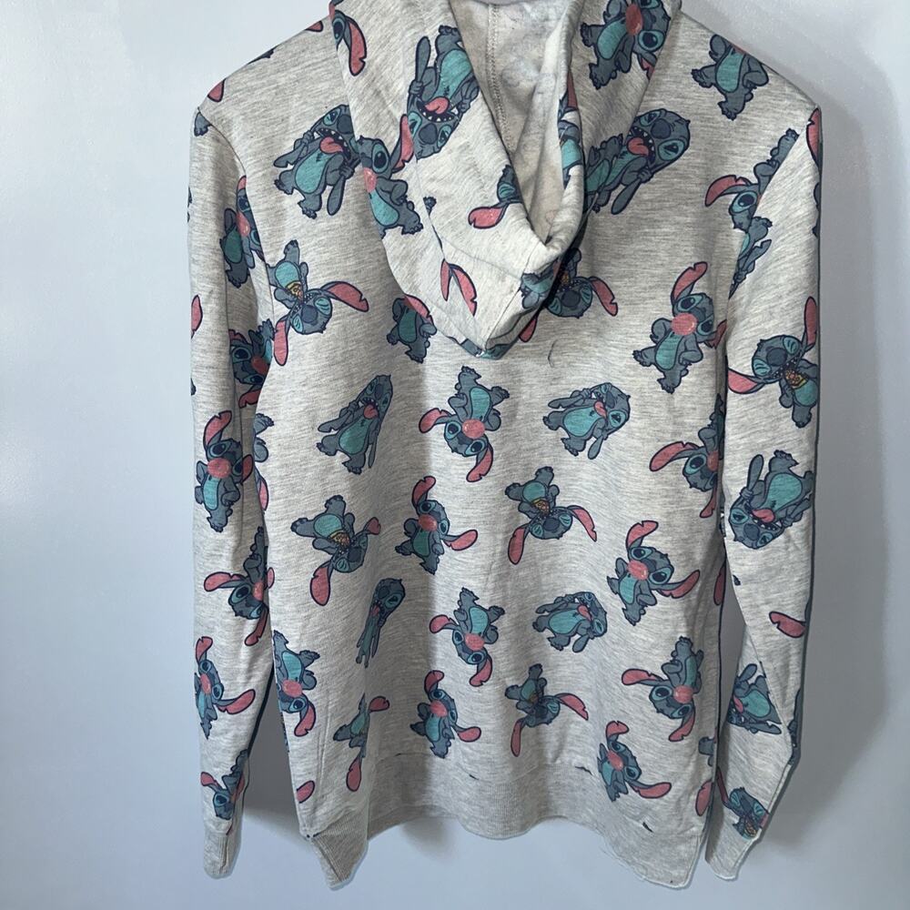 Disney Parks Women’s All Over Stitch Hoodie Size Small Sweatshirt Longsleeve - Picture 4 of 4